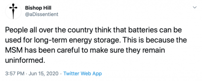 Bishop Hill tweet on energy storage