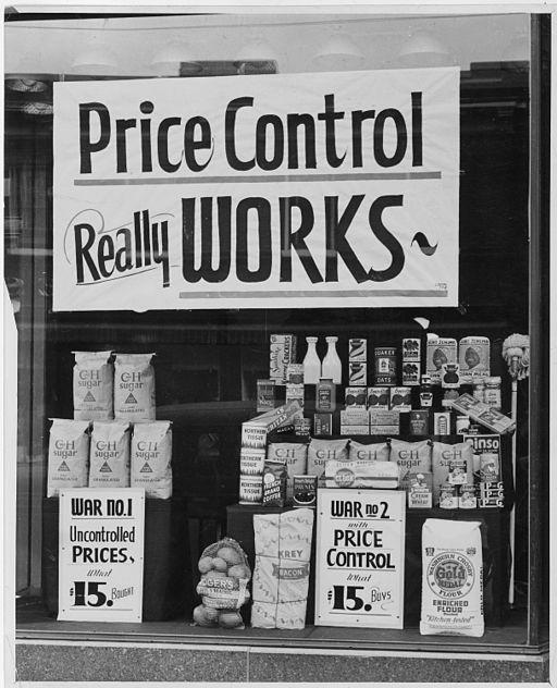 Price Control Really Works shop-window sign