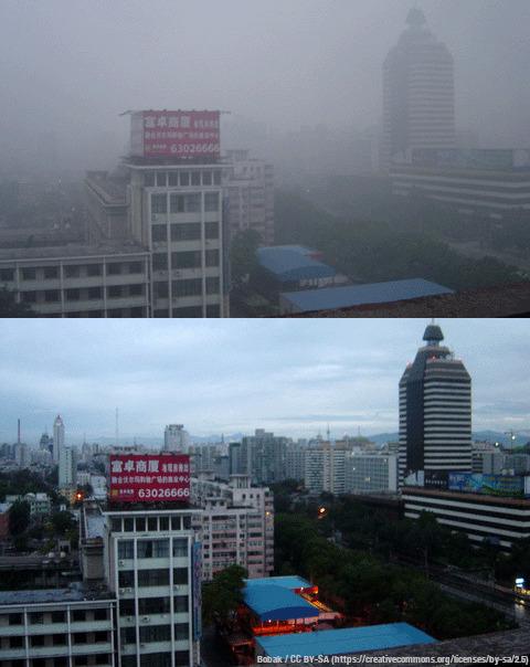 Beijing smog comparison