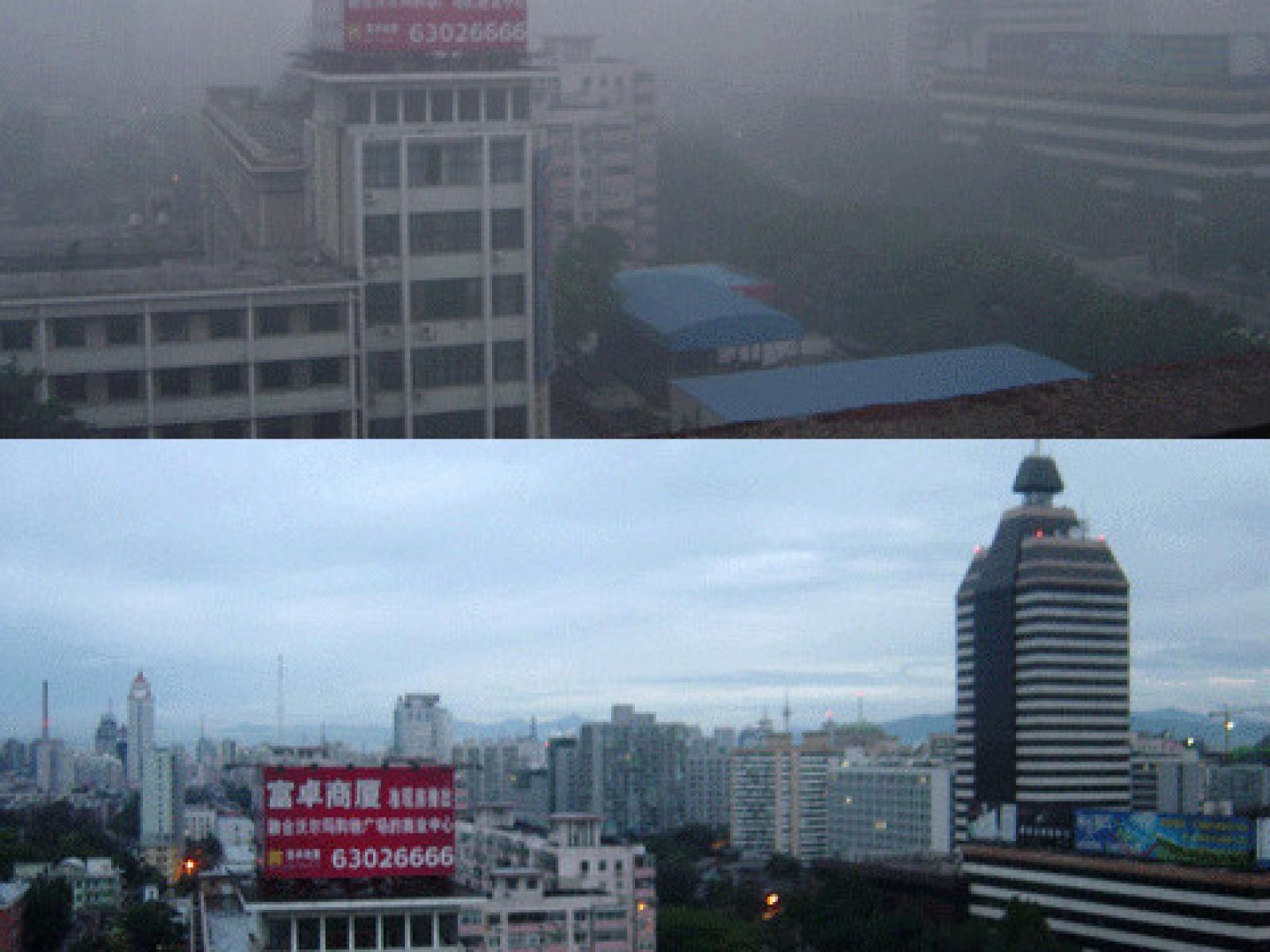 Beijing smog comparison Beijing smog comparison